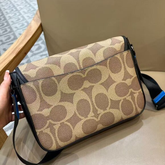 COACH Men's Monogram Racer Crossbody Bag, size 28×22.5cm×8cm - Picture 3 of 9